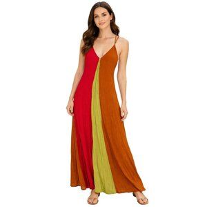 Free People “mixing it up” maxi XS boho MAXI dress Colorfull Size XS